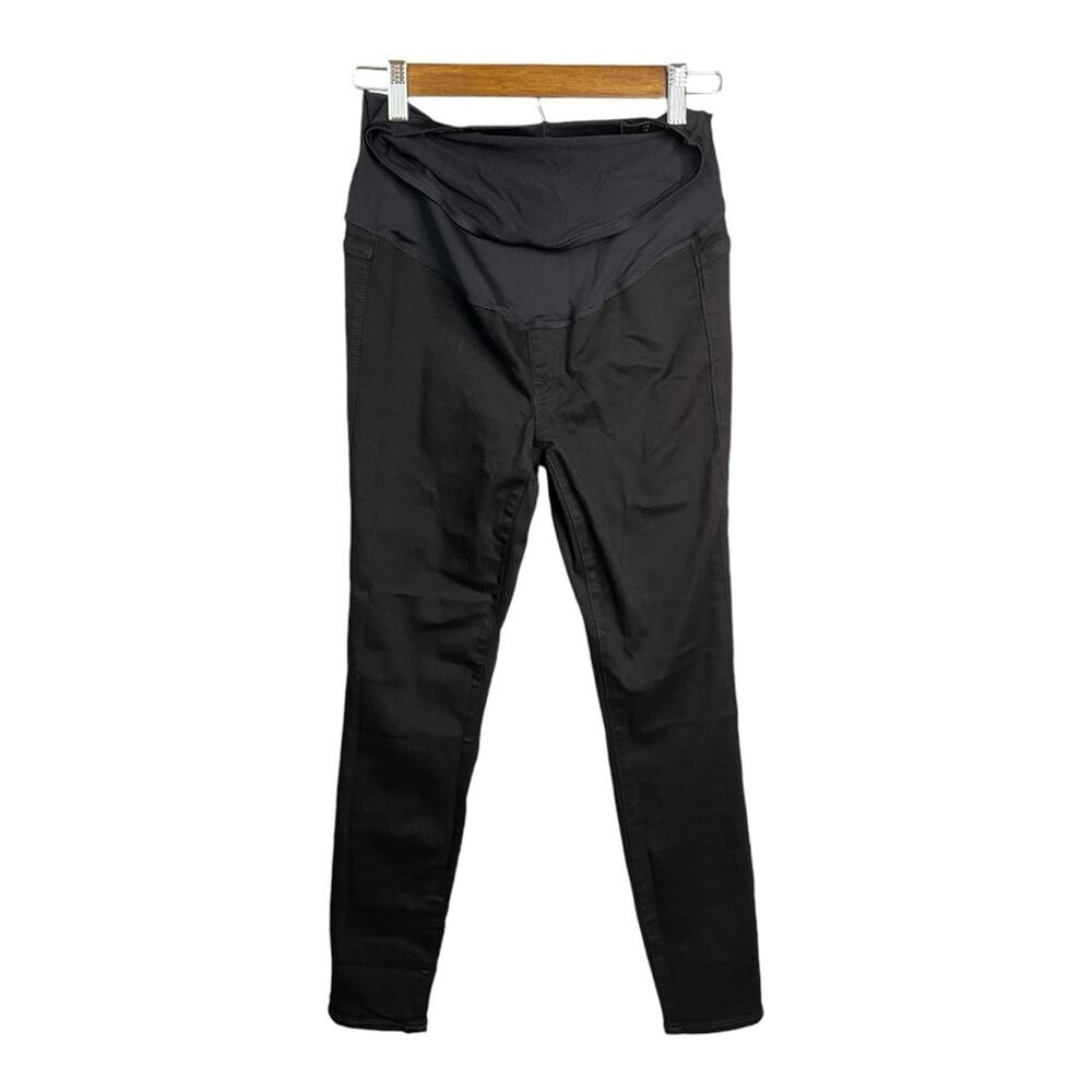 J. Crew Factory Over The Belly Maternity Jeans in Signature Stretch Black 25 NWT - Picture 3 of 11
